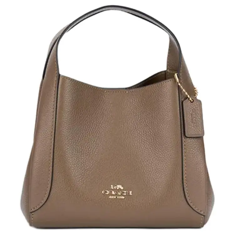 COACH Hadley Cow Leather Shoulder Bag, Crossbody Bag, Handbag Small Women's Dark Stone Blue