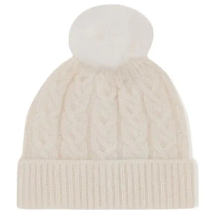 Loro Piana Cashmere Beanies Kids' White