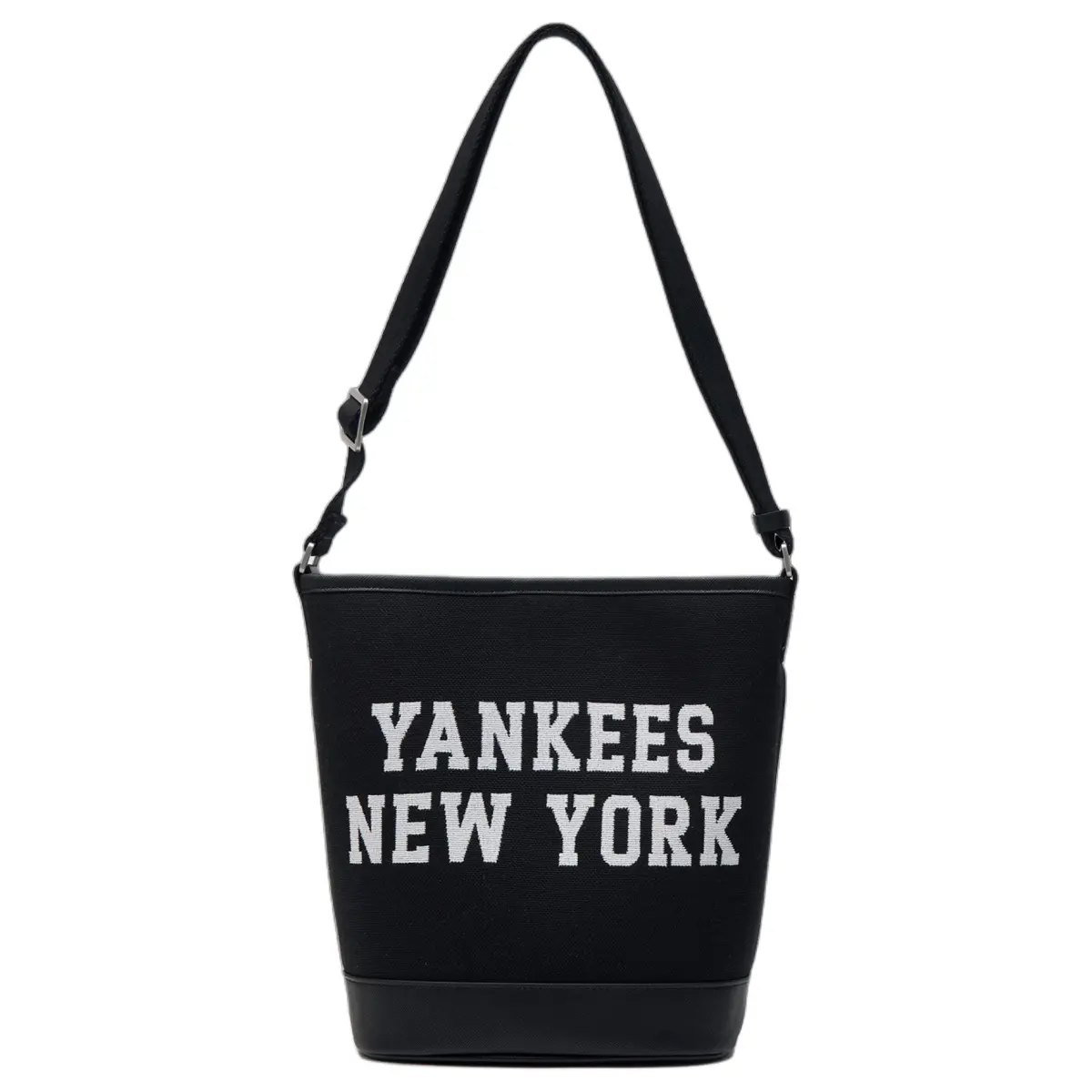 MLB New York Yankees Cotton Bucket Bag, Shoulder Bag, Crossbody Bag, Handbag Regular Unisex Black