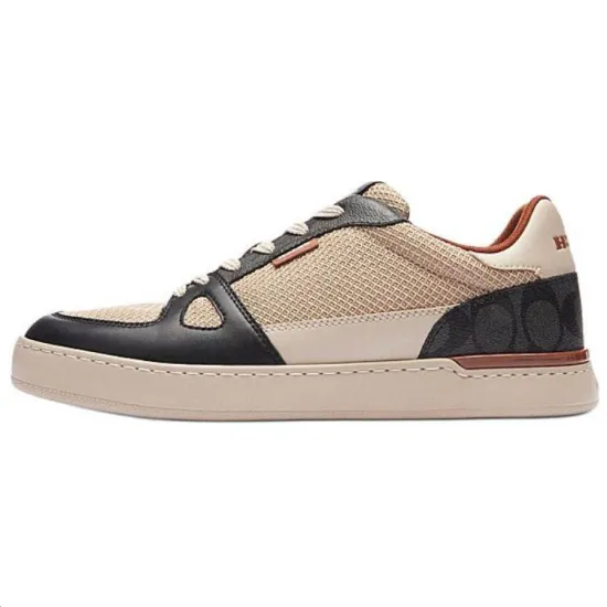 COACH Clip Skateboard Shoes Men Low-Top Brown