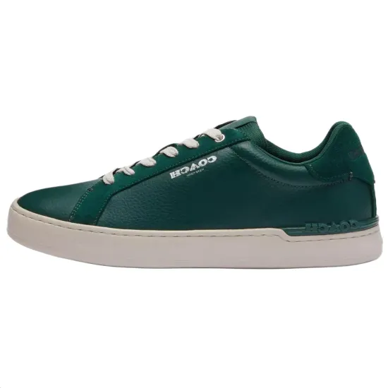 COACH Clip Skateboard Shoes Men Low-Top Dark Green