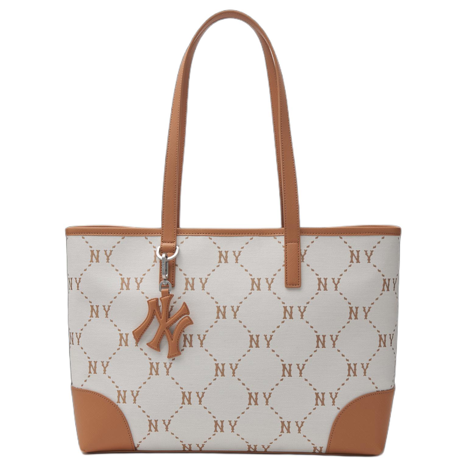 Сумка на плечо MLB NY Tote (кремовая)