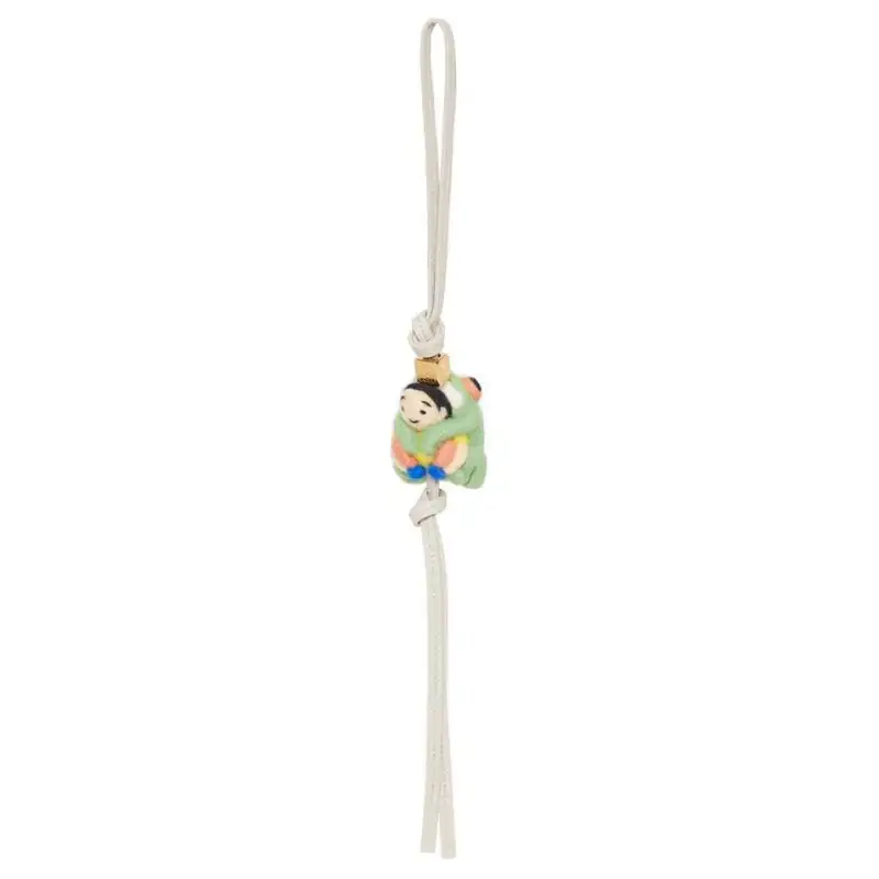 LOEWE Suna Fujita Collaboration Felt, Calfskin Bag Accessory Unisex White & Multicolor