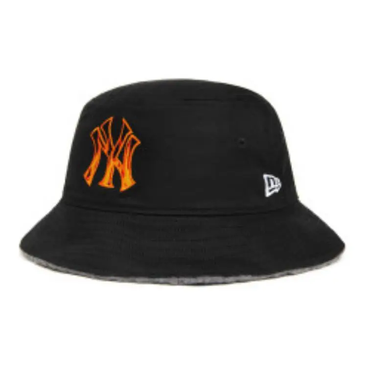 New Era Cotton, Polyester Bucket Hats Unisex Black