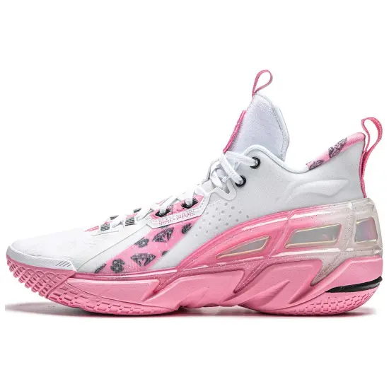 LINING X Billionaire Boys Club Badfive 4 Mid 'White Pink'