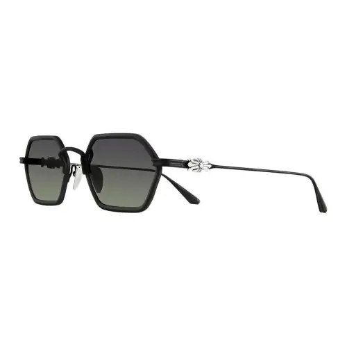 Chrome Hearts Irregular Shape Sunglasses Unisex Black