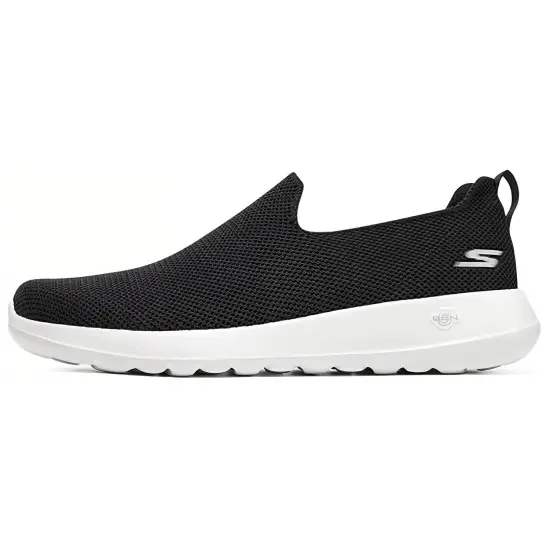 Skechers GO WALK Ma Cushioning Wear Resistant Low Top Casual Shoes Men's Black White
