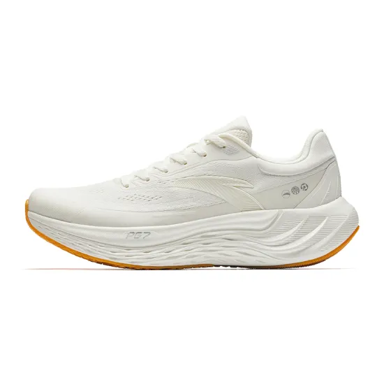 ANTA Travel Step Running Shoes Men Low-Top Ivory White