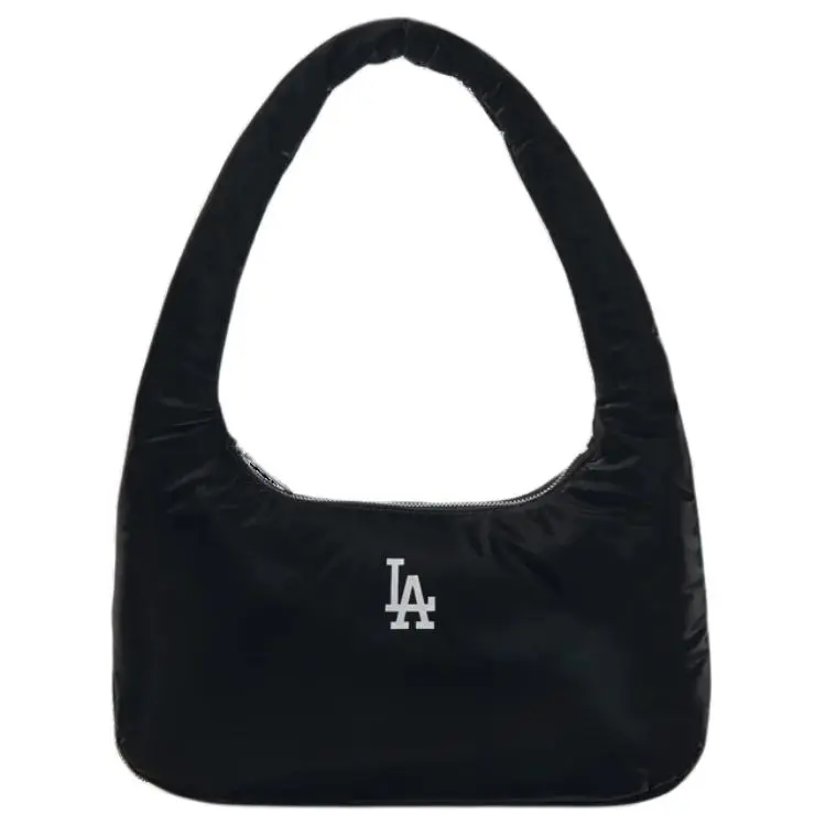 MLB Polyurethane Hobo Bag Shoulder Bag Regular Unisex Black