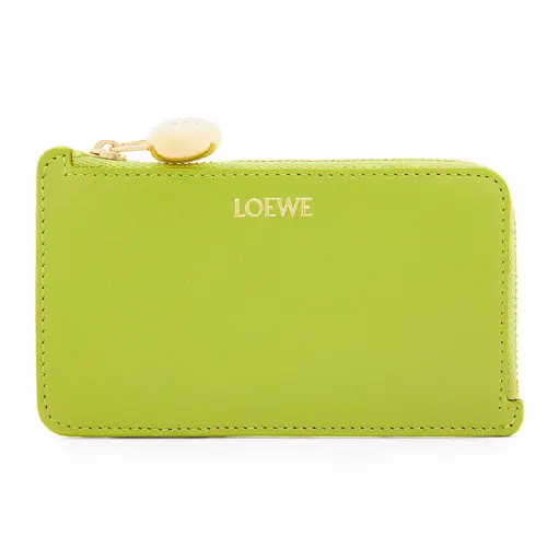 LOEWE Shiny Nappa Calfskin Card Holder Card Holder Women's Pasture Green