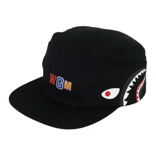 A BATHING APE Polyester Baseball Caps Men's Black/Green