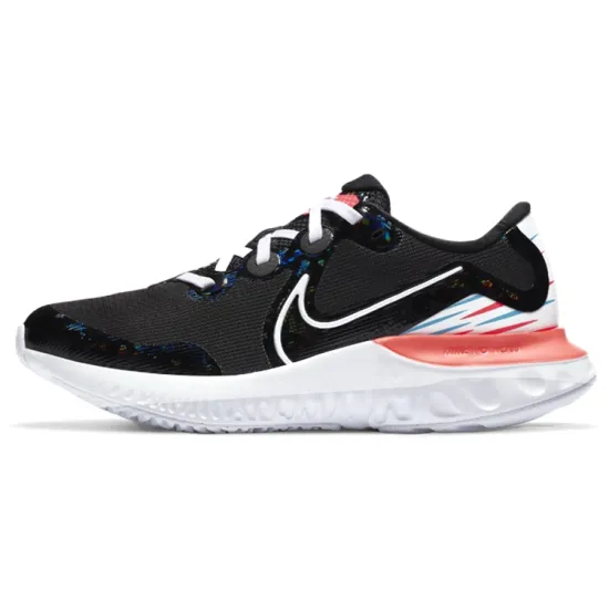 Nike Renew Run Running Shoes GS Low-top Black/White/Pink