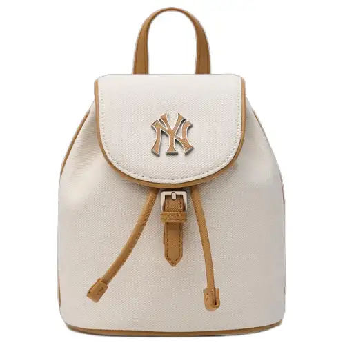 MLB MONOGRAM Cotton Backpack Mini Unisex Dark Cream