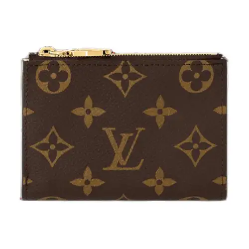 LOUIS VUITTON Monogram Coated Canvas Card Holder, Wallet Women's Vittorio Noto Green