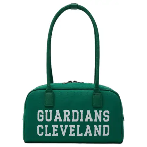 MLB Artificial Leather Shoulder Bag, Toast Bag, Bowling Bag, Shoulder Bag Regular Unisex Green