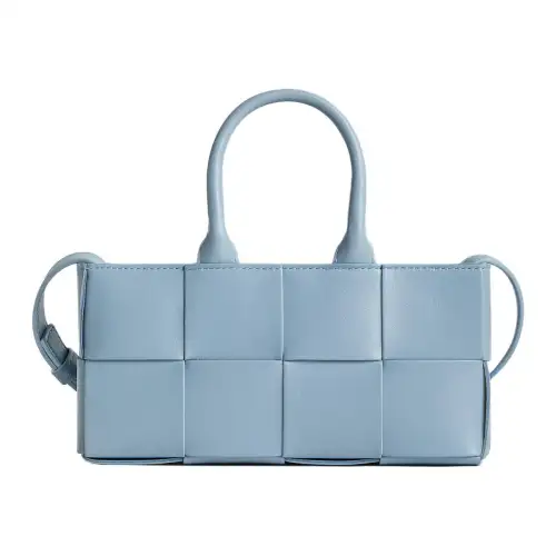 Bottega Veneta Lambskin Shoulder Bag, Crossbody Bag, Handbag Mini Women's Ice Blue