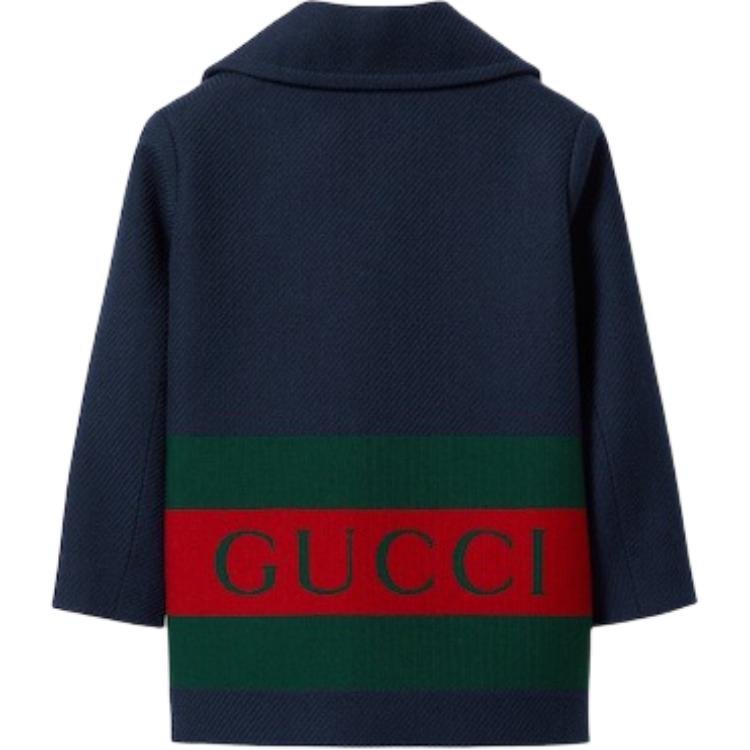 Пальто Gucci Logo (темно-синий) — фото 2