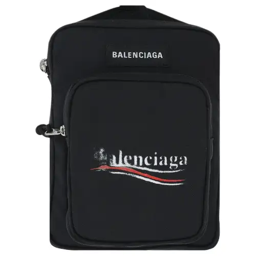 Balenciaga Explorer Political Campaign Printed Messenger Bag