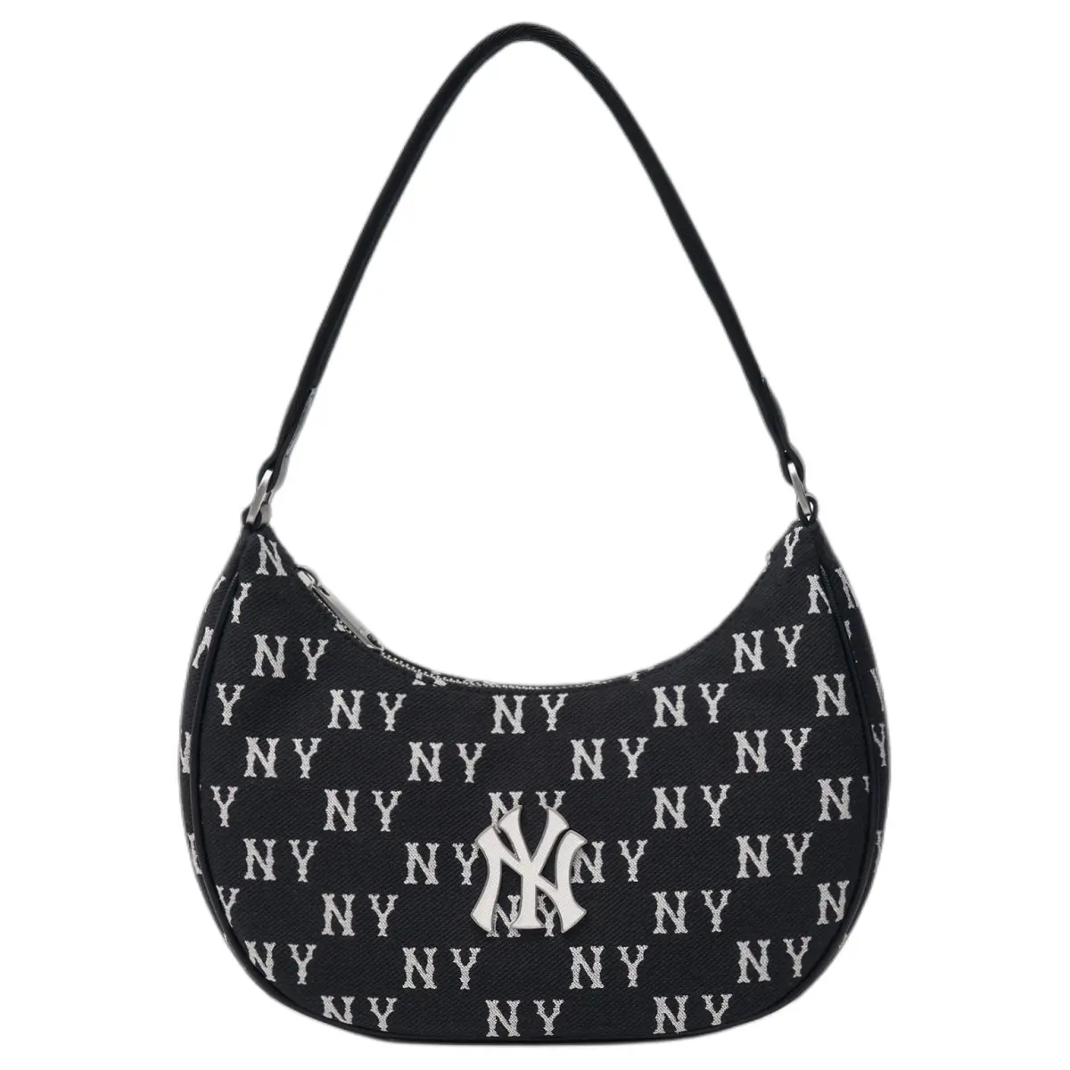 MLB Polyester Underarm One Shoulder Handbag Clutch Student Backpack Regular Unisex Black