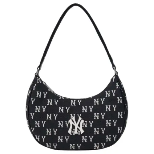MLB Polyester Underarm One Shoulder Handbag Clutch Student Backpack Regular Unisex Black