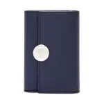 LOEWE Calfskin Wallet Small Women's Dark Blue