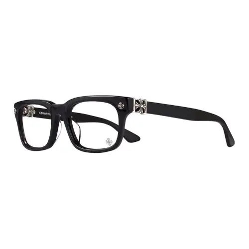 Chrome Hearts Rectangular Eyeglass Frames Unisex Black