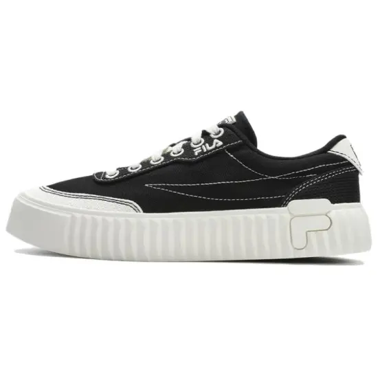 FILA Gear Canvas Shoes Women's Low-Top Black White