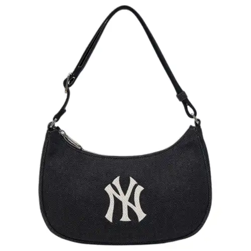 MLB New York Yankees Denim Shoulder Bag, Handbag, Clutch, Shoulder Bag Regular Unisex Dark Marine Blue