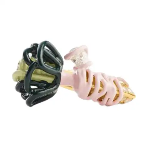 Bottega Veneta Cubic Zirconia Rings Women's Multicolor