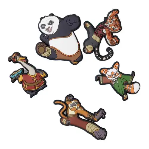 Crocs Kung Fu Panda PVC Shoe Accessories Unisex Multicolor
