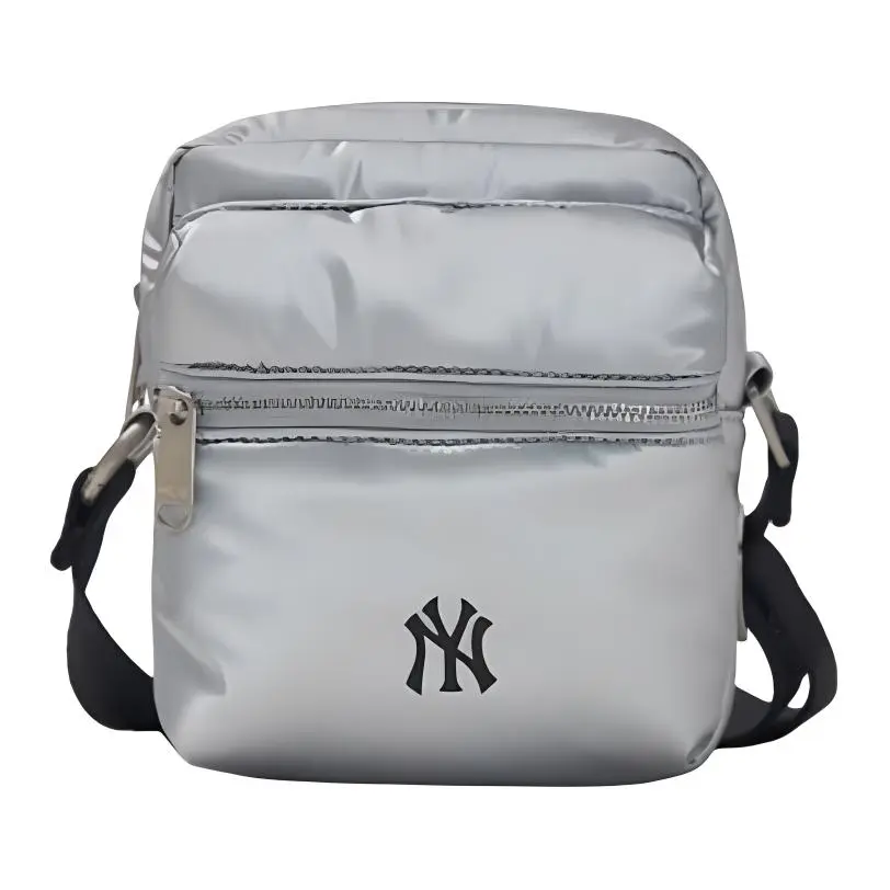 MLB Polyurethane Crossbody Bag, Shoulder Bag Women's Silver