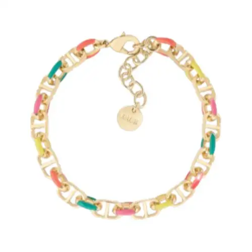 DIOR Lacquered Finish Bracelets Women's Gold/Multicolor