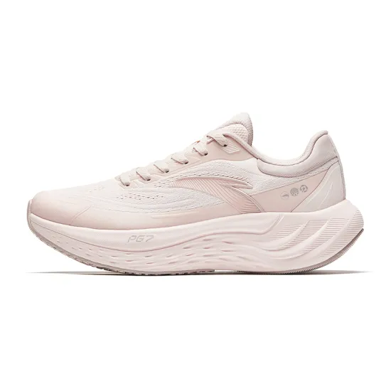 ANTA Travel Step Running Shoes Women's Low-Top Off-White/Lotus Grey