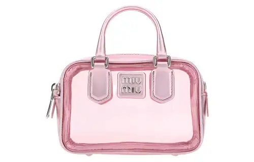 MIU MIU Leather Detail Shoulder Bag, Crossbody Bag, Handbag Mini Women's Pink