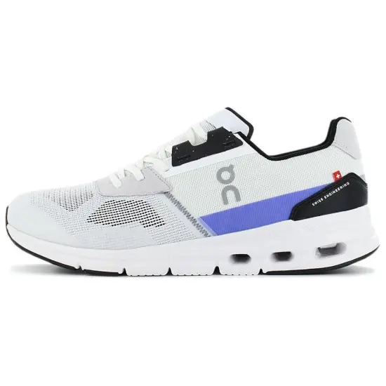 On Cloudrift Cushioning Low Top Running Shoes Men's White Blue