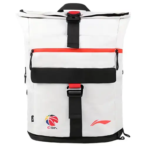 Li Ning Polyester Backpack Regular Men's White