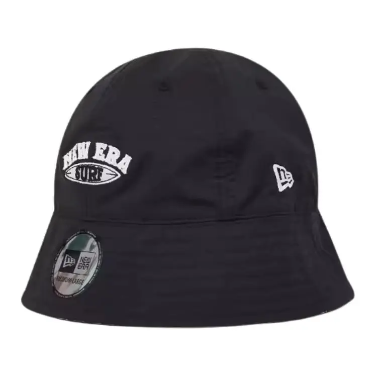 New Era Cotton-Nylon Blend, Elastane Bucket Hats Unisex Black/Green