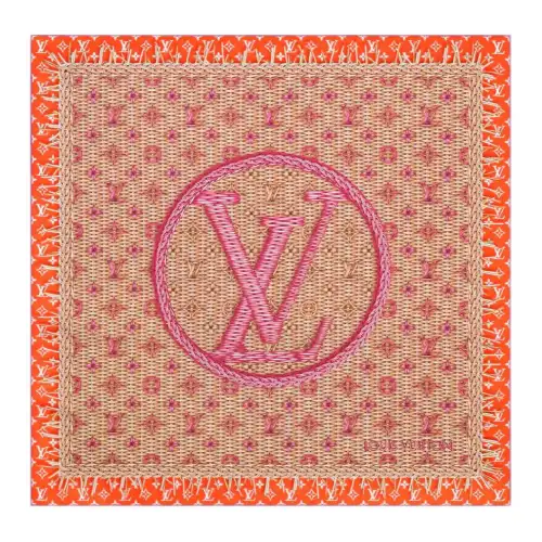 Lv Monogram Rattan Square 90