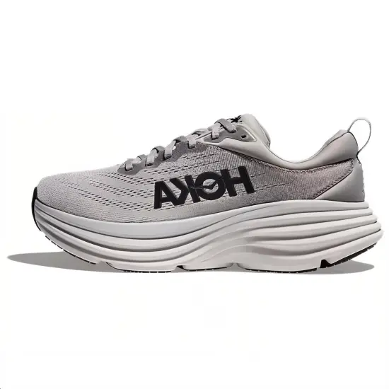HOKA ONE ONE Bondi 8 Running Shoes Men Low-Top Gray