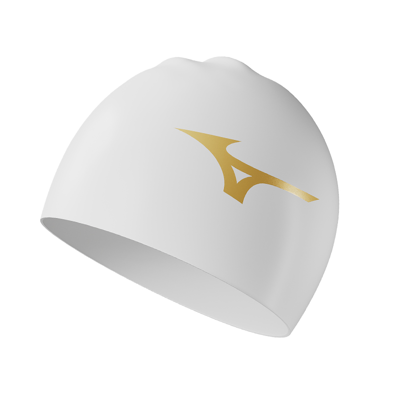 Mizuno Swim Cap Silicone Unisex Black White