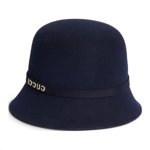 GUCCI Logo Detailed Felt Bucket