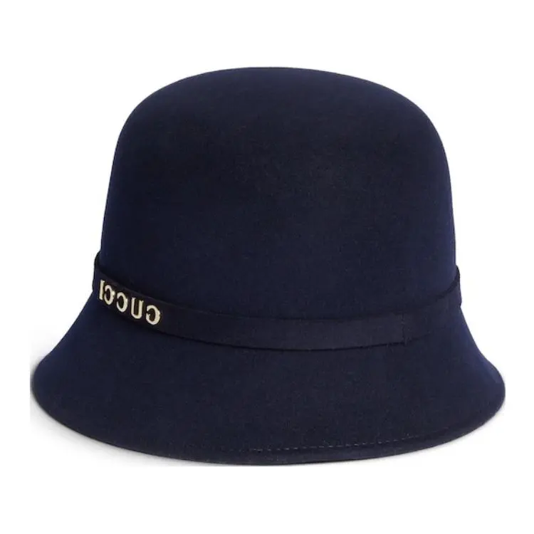GUCCI Logo Detailed Felt Bucket