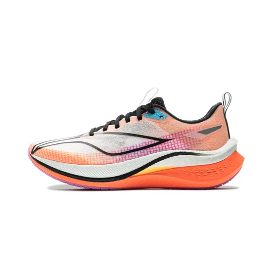 LiNing Red Hare 7 Pro Cushioned Slip Resistant Low Top Running Shoes Men's White Orange
