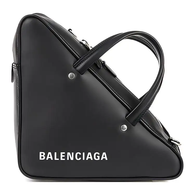 Balenciaga Cow Leather Triangle Bag, Handbag, Shoulder Bag, Crossbody Bag Women's Black