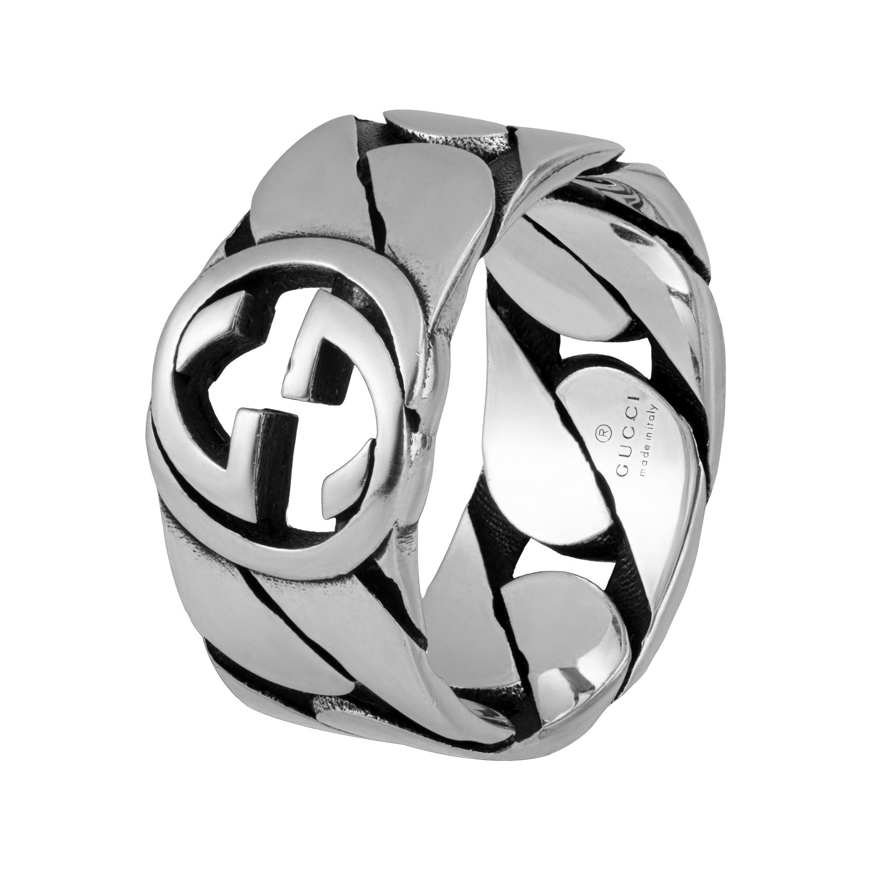 Кольцо Gucci Interlocking G (серебряное) — фото 2