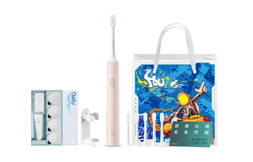 Xiaomi T200 Mijia Electric Toothbrush Sonic Teeth Cleaning Dupont Bristles Long Battery Life Efficient Cleaning Adult Student Couple Boy Girlfriend Best Friend Birthday Anniversary Holiday Souvenir