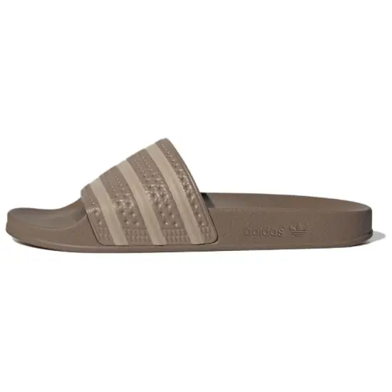 Adidas Originals Adilette Slide Slippers Unisex Khaki Brown/Light Khaki Brown