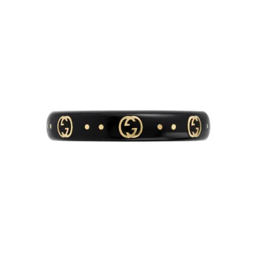 GUCCI 18kt Yellow Gold Icon Band Ring