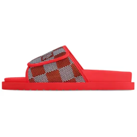 LOUIS VUITTON Miami Slide Slippers Men Red
