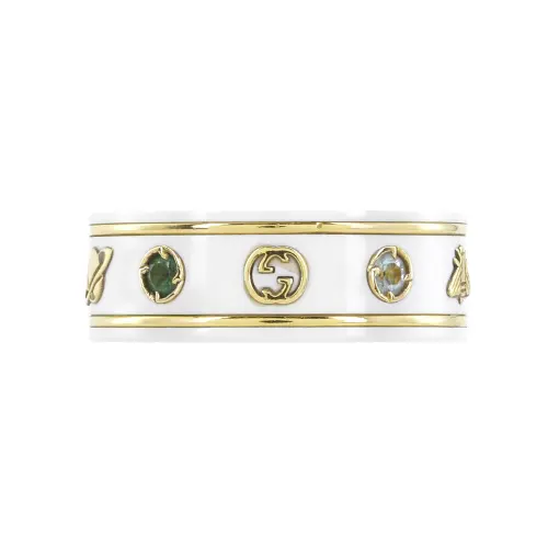 Gucci Icon 18k ring with gemstones